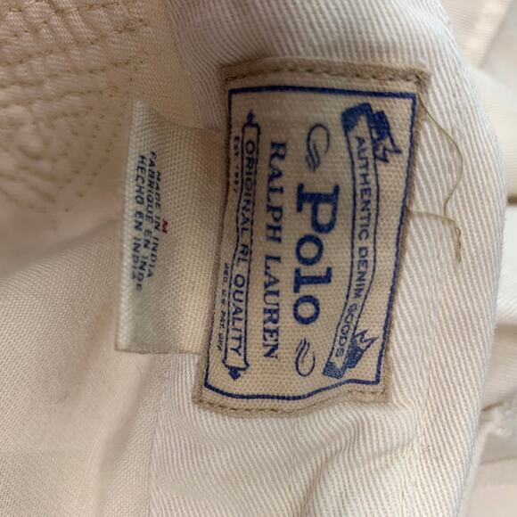 POLO by RALPH LAUREN Size M Beige Cotton Beaded Jacket - Picture 4 of 6